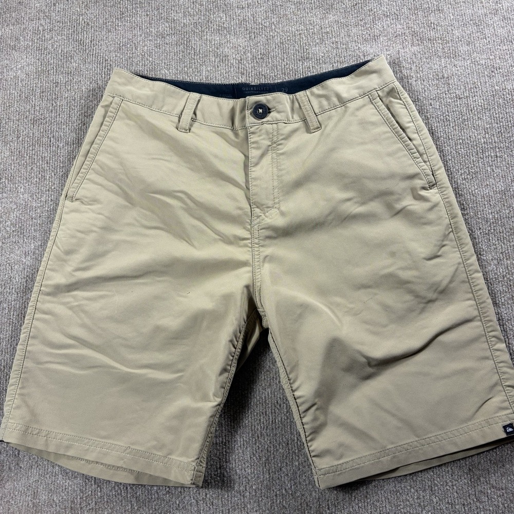 Quiksilver Amphibian Shorts Mens 29 Khaki Hybrid Chino Stretch Casual Surf